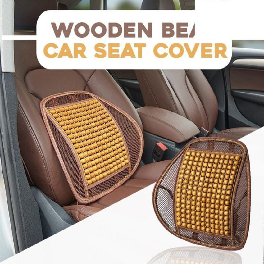 Beaded car seat on sale back support