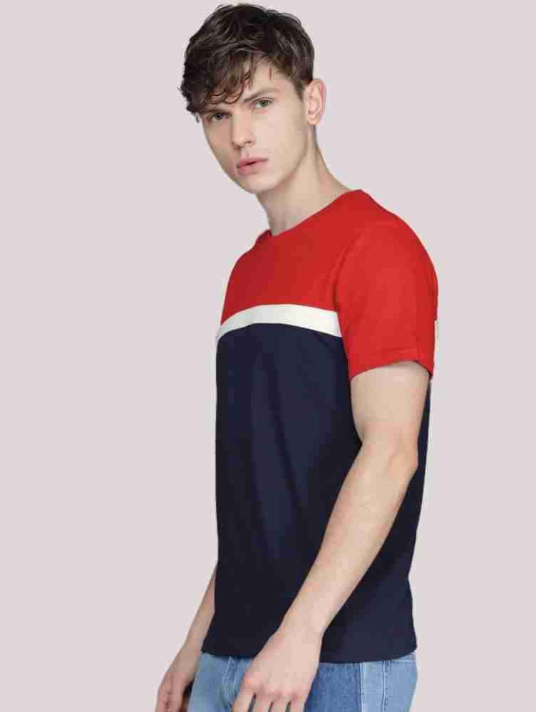 STRIPED T SHIRT TOP RED AND WHITE FANCY DRESS UNISEX SHORT SLEEVE