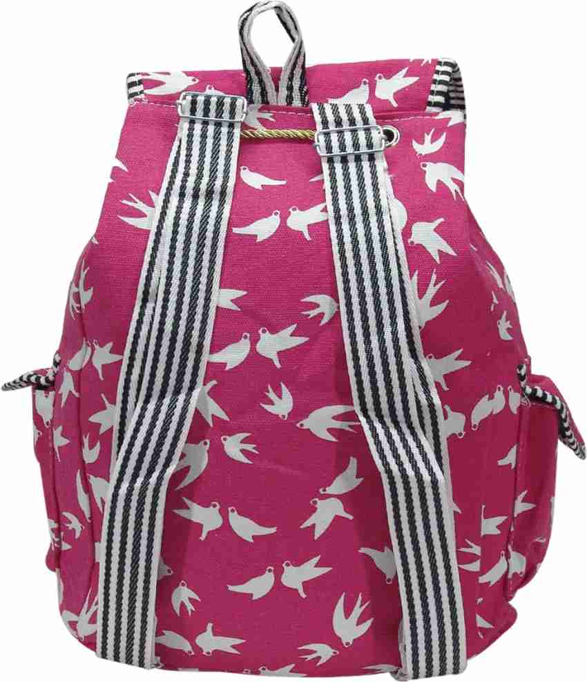 DESENCE Women & Doll Bag for Girls Stylish Backpack for College School  Travel Picnic Canvas 10 L Backpack Pink - Price in India