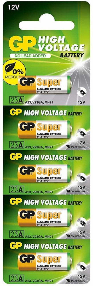 6 GP 12V Alkaline Batteries Size 23AE Package