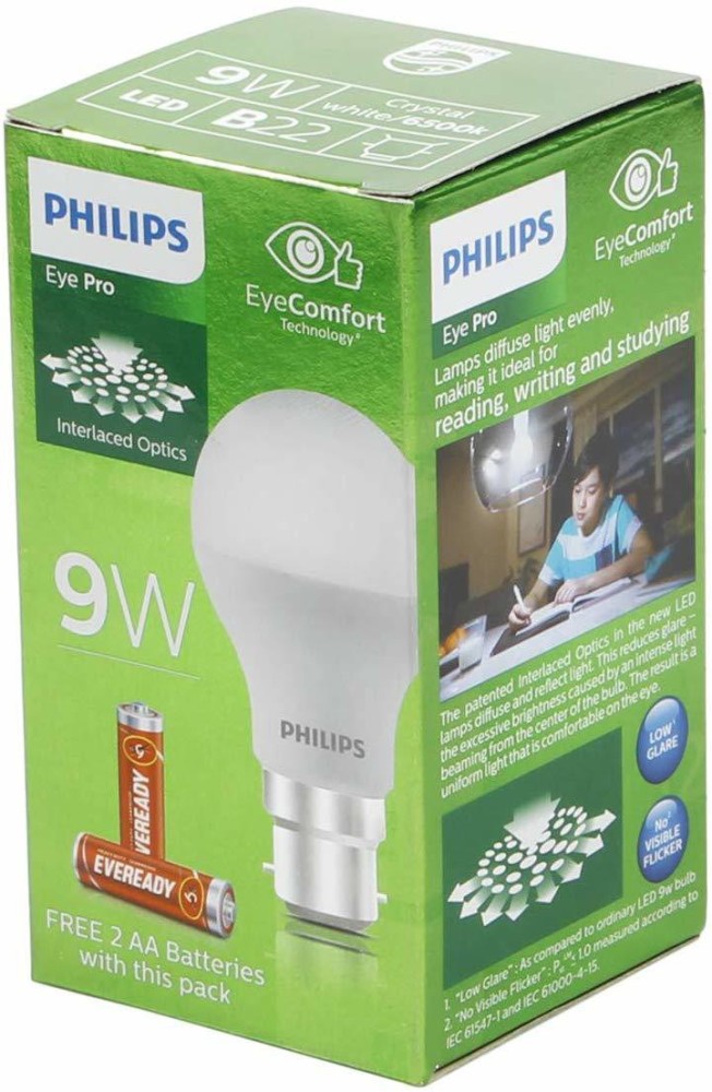 Philips B22 Crystal White LED Bulb 9 W