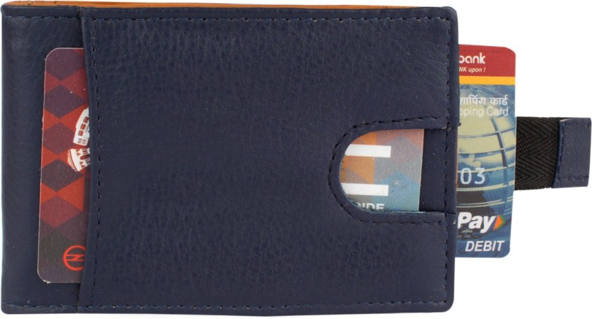 Bonbird Rfid Secured Genuine Leather Slim Minimalist Front Pocket Money Clip Wallet 10 Card Holder