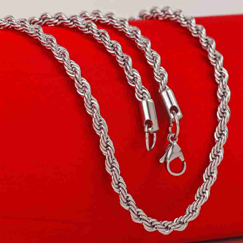 Silver mens chain on sale design