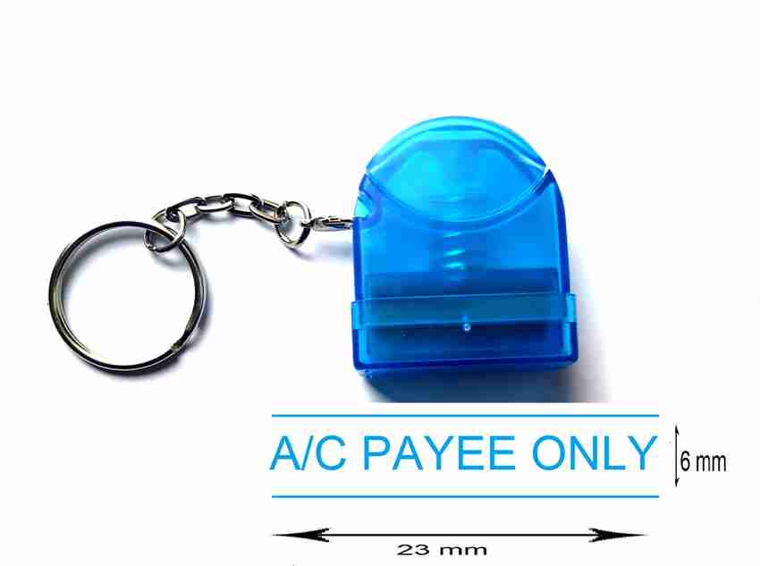 ashvin ACCOUNT PAYEE STAMP MINI PRE INK KEY CHAIN Price in India Buy ashvin ACCOUNT PAYEE STAMP MINI PRE INK KEY CHAIN online at Flipkart