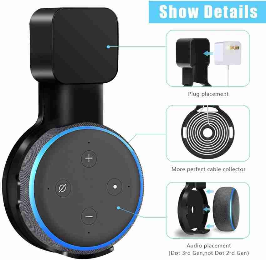  ez-fit Echo Dot Wall Mount Holder,Outlet Wall Mount