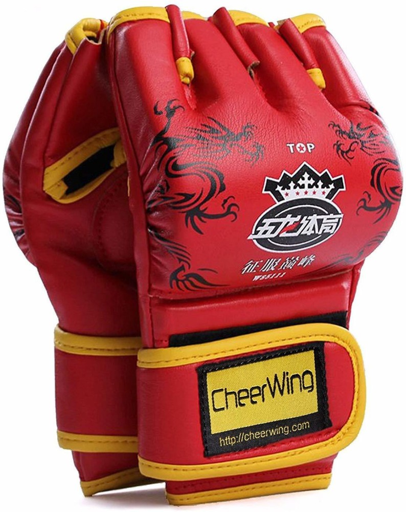 Cheerwing Half Finger Boxing Gloves Mma Ufc Sparring Grappling Fight Punch Boxing Gloves