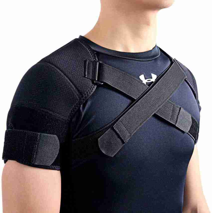 Kuangmi Large : Double Shoulder Support Brace Strap Wrap Shoulder