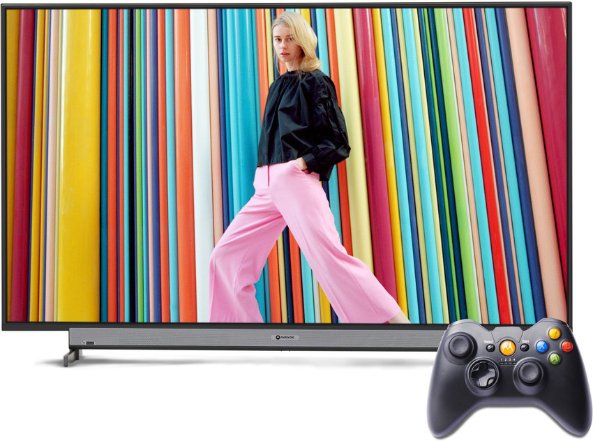 MOTOROLA ZX 107.6 cm (43 inch) Full HD LED Smart Android TV with Wireless  Gamepad