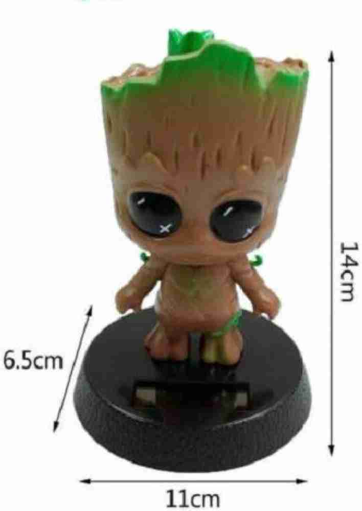 Solar powered dancing store groot for car