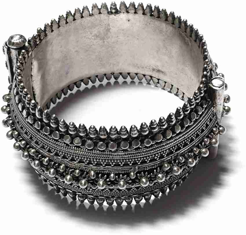 Modern Renaissance Cuff Bracelet in Sterling Silver