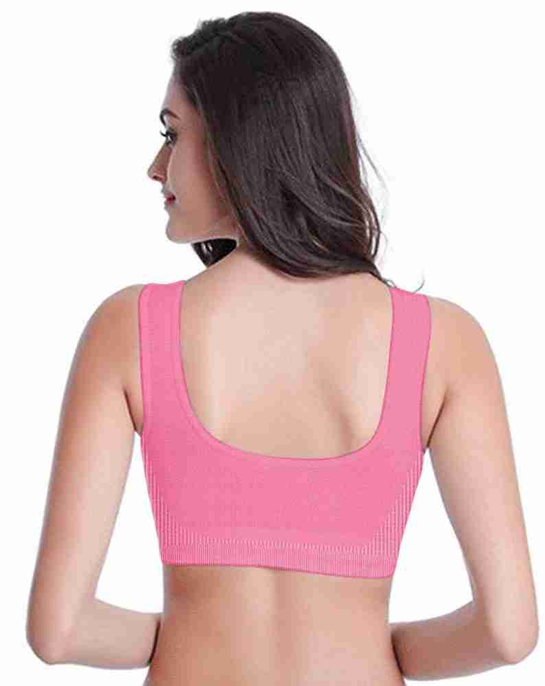 Mysha Air Sports Bra (Free Size, Fits Best- 28-34)Pack of 3 Women Sports  Non Padded Bra - Buy Mysha Air Sports Bra (Free Size, Fits Best- 28-34)Pack  of 3 Women Sports Non Padded Bra Online at Best Prices in India