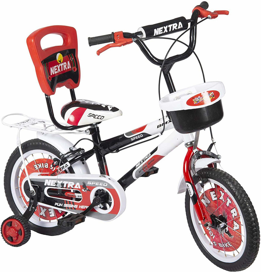 SPEED BIRD 14 T NEXTRA With Back Carrier Kids Bicycle Baby Cycle For Boys Girls Red 14 T BMX Cycle Price in India Buy SPEED BIRD 14 T NEXTRA With Back