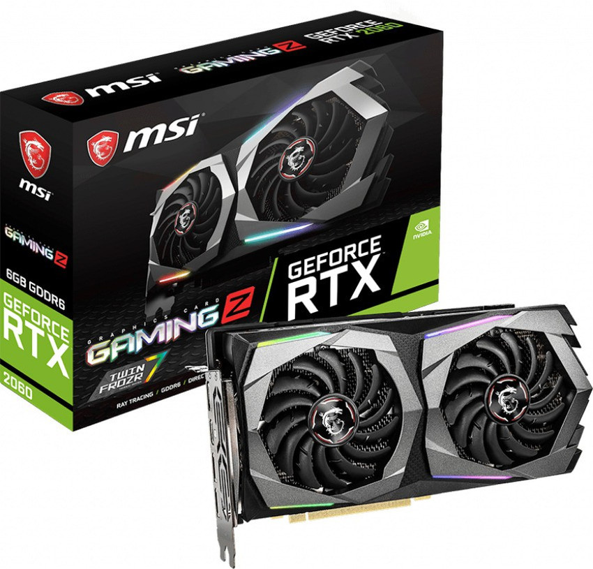 MSI GeForce RTX 2060 GAMING Z 6G GDDR6 6 GB NVIDIA Chipset 192 bit 
