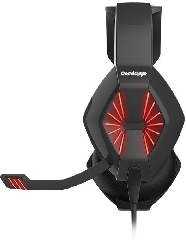 Cosmic byte spider gaming headphone with microphone & online led