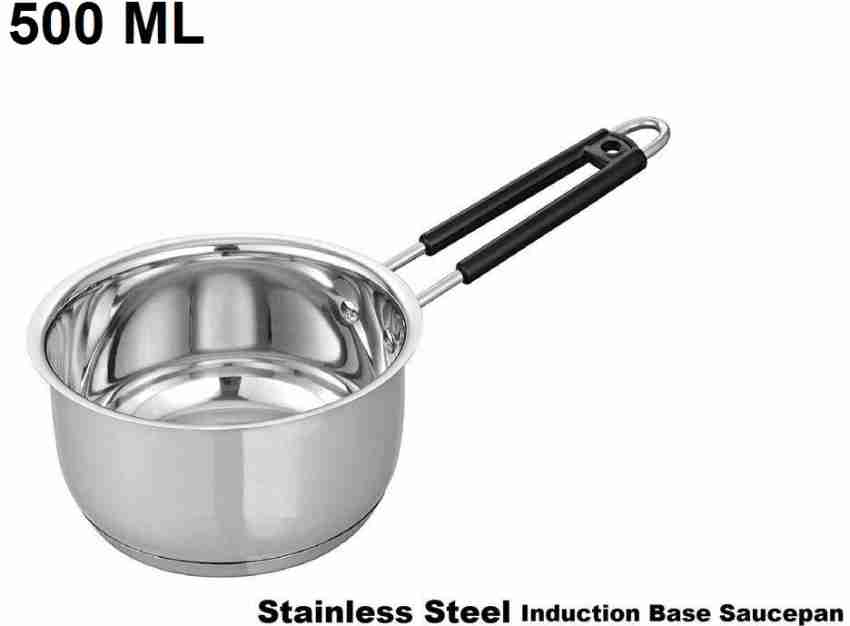 Stainless Steel Copper Bottom Induction Base Sauce Pan Cookware with Handle  2.2L