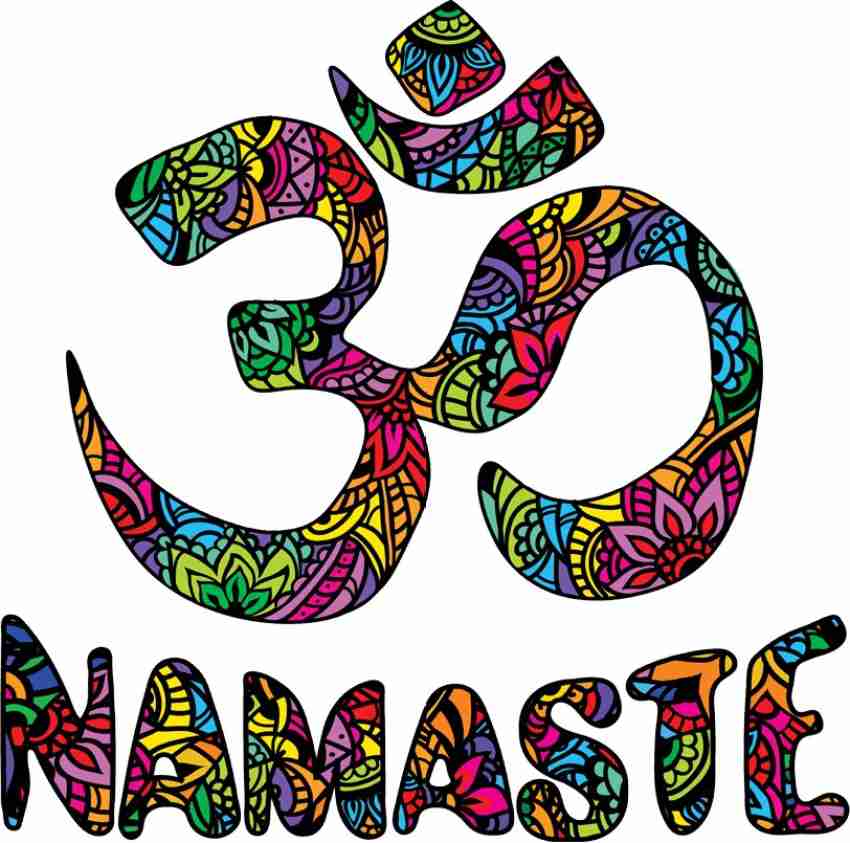 god & god's 51 cm Om Namaste 501 Self Adhesive Sticker Price in India - Buy  god & god's 51 cm Om Namaste 501 Self Adhesive Sticker online at