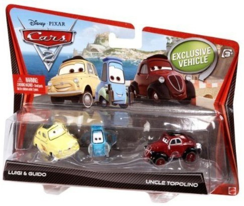 DISNEY Pixar Cars 2 Movie Die Cast Luigi Guido And Uncle