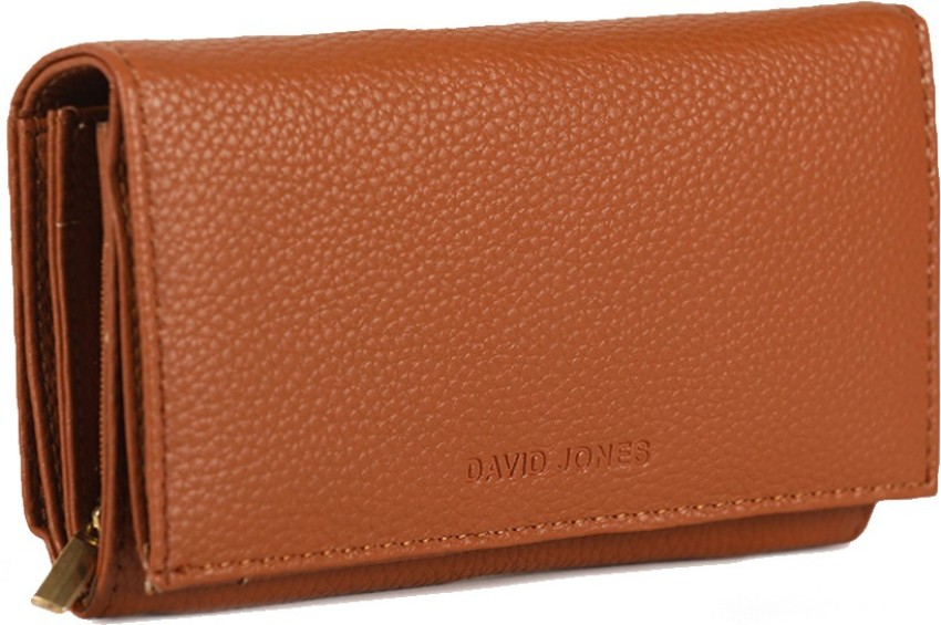 David Jones Women Casual Tan Artificial Leather Wallet Tan - Price
