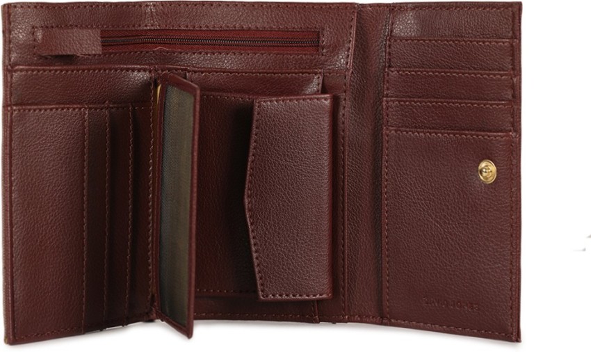 Buy David Jones Women Grey Solid Two Fold Wallet - Wallets for