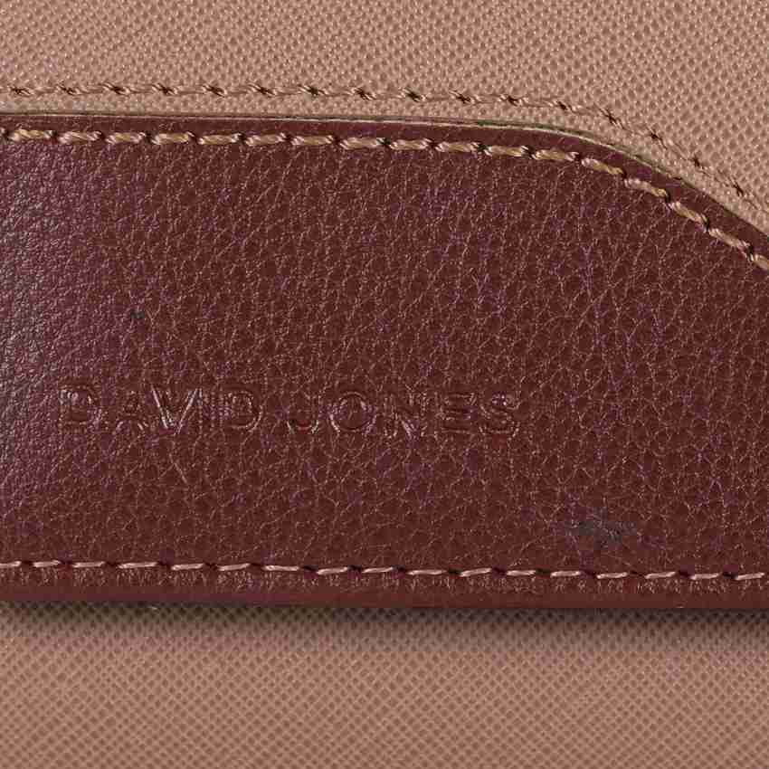 David Jones Women Casual Brown, Beige Artificial Leather Wallet