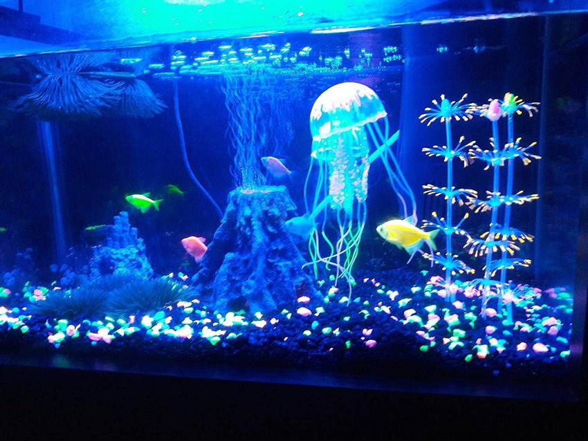 SRI Aquarium Decorations Glowing Mushroom Glowing Coral Ornaments