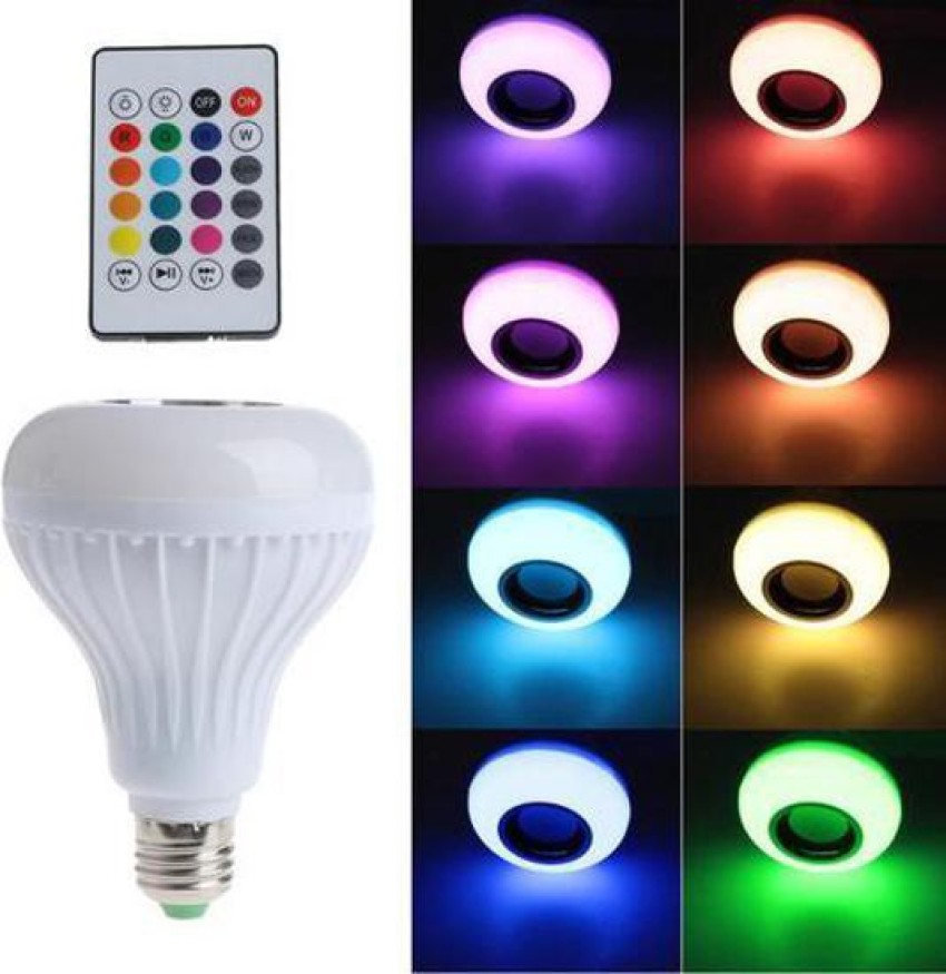 SUCHETA Smart LED Music Light Bulb Speaker Bluetooth Remote Controller B22  RGB LED Bluetooth Lights Bulbs Speaker 0 hrs Bulb Emergency Light Price in  India - Buy SUCHETA Smart LED Music Light