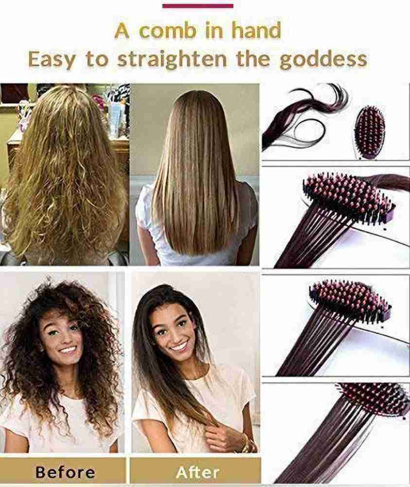 Instant magic hair outlet straightening brush