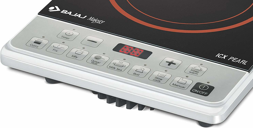 BAJAJ 1900 Watt Induction Cooker Black silver Induction Cooktop