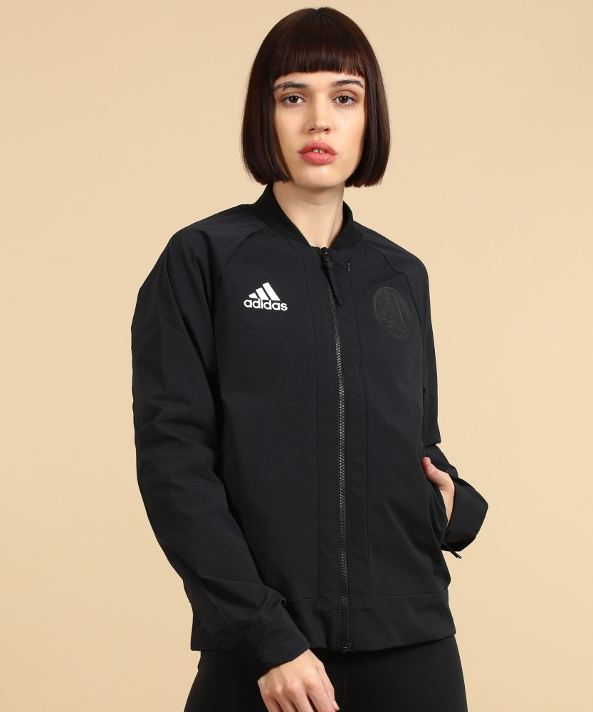 Adidas long outlet bomber jacket womens