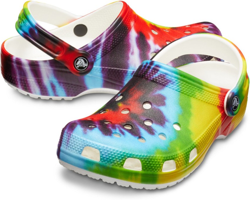 Rainbow discount crocs mens