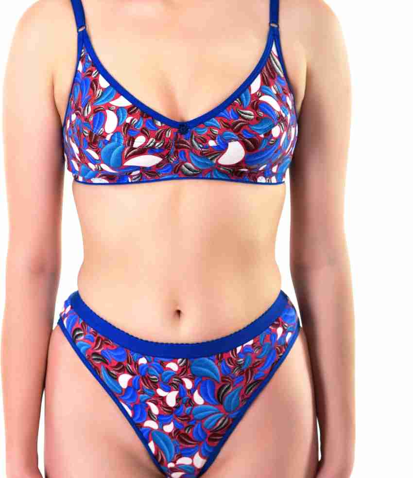 Buy online Set Of 3 Floral Printed Bra And Panty Set from lingerie for  Women by Embibo for ₹299 at 88% off