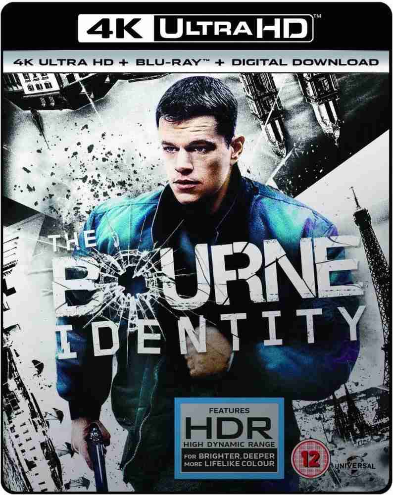 The Bourne Identity 4K UHD Blu ray Digital Download 2 Disc