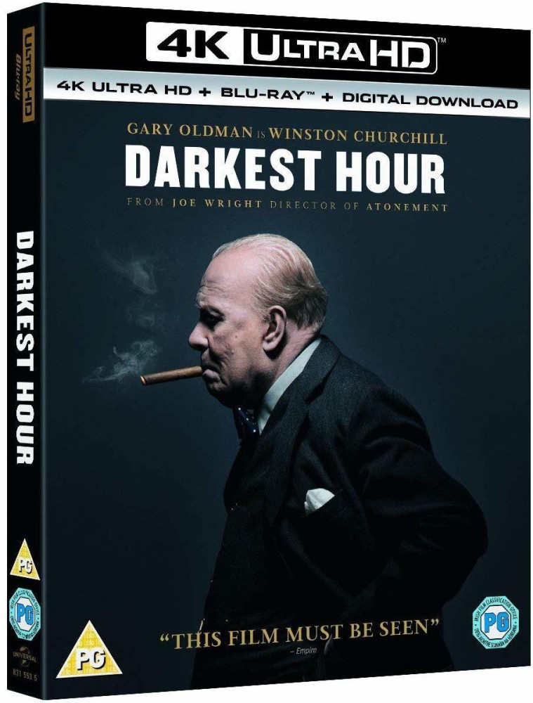 Darkest Hour 4K UHD Blu ray Digital Download 2 Disc Set