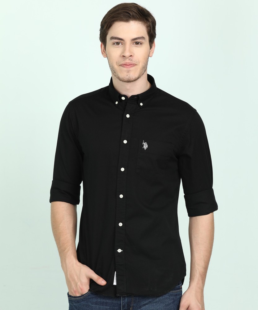 Black polo 2024 button down