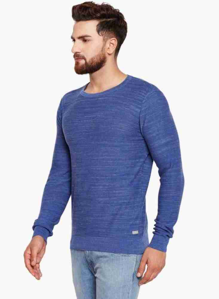 Round Best Blue Buy Tom India Tailor Neck Casual Solid Casual Online Solid Tailor - Sweater Sweater Neck Tom Prices Men Round in Men at Blue