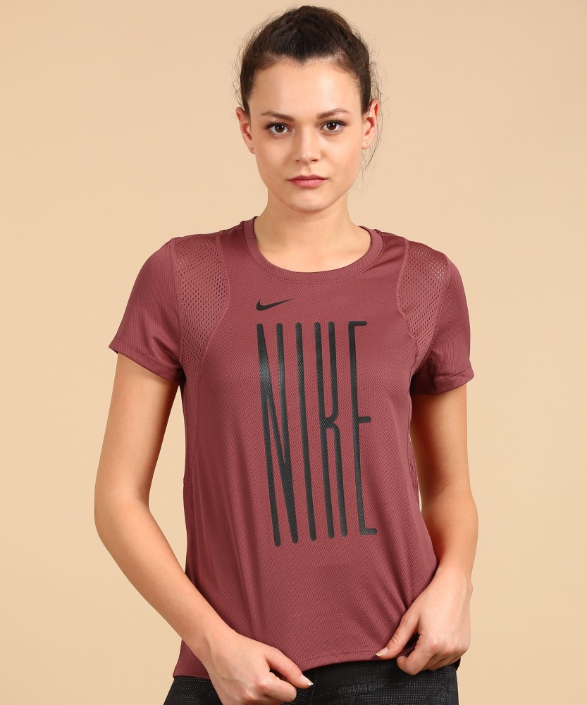 Maroon nike shirt discount women's