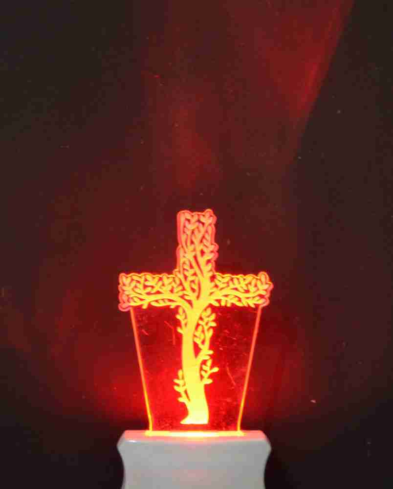 Zulka Get Your Traditions GOJ 3D Christian Cross Night Lamp 44