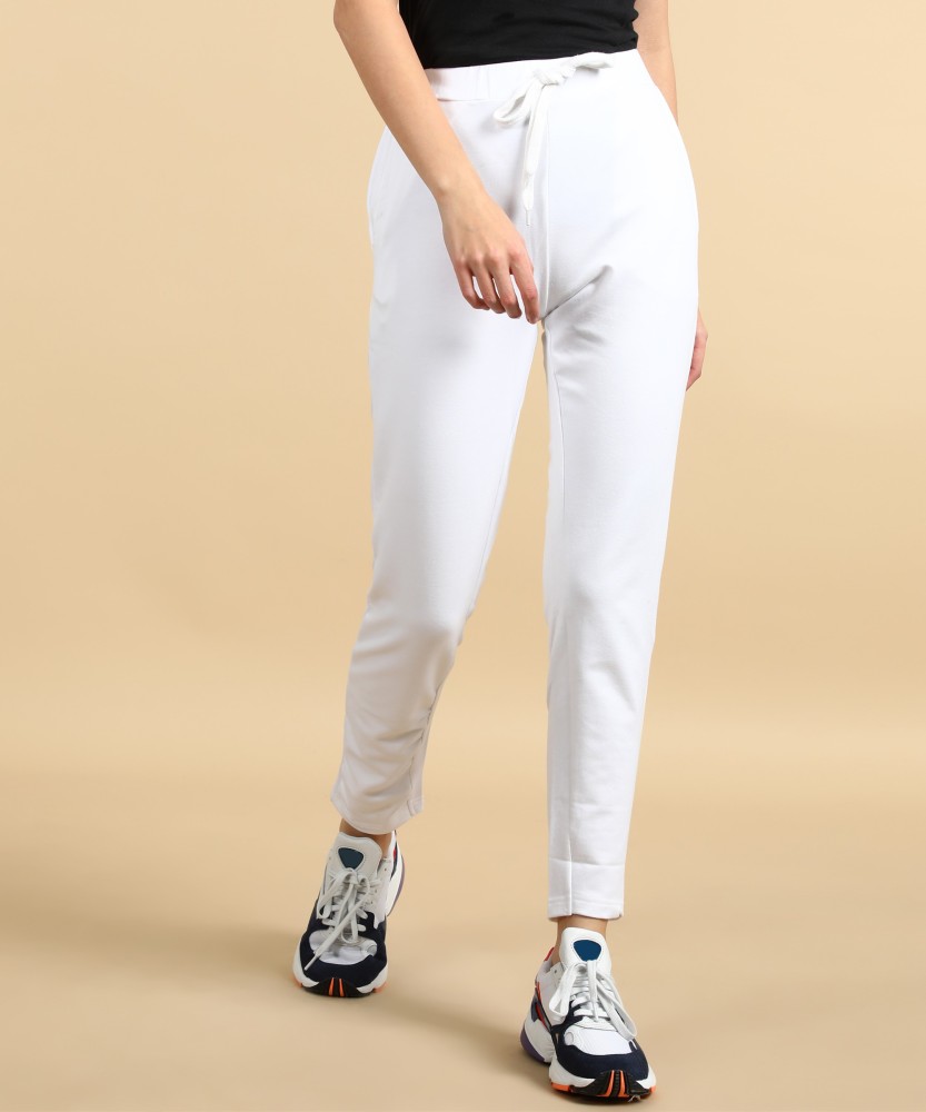 Jogger Fit Women White Jeans