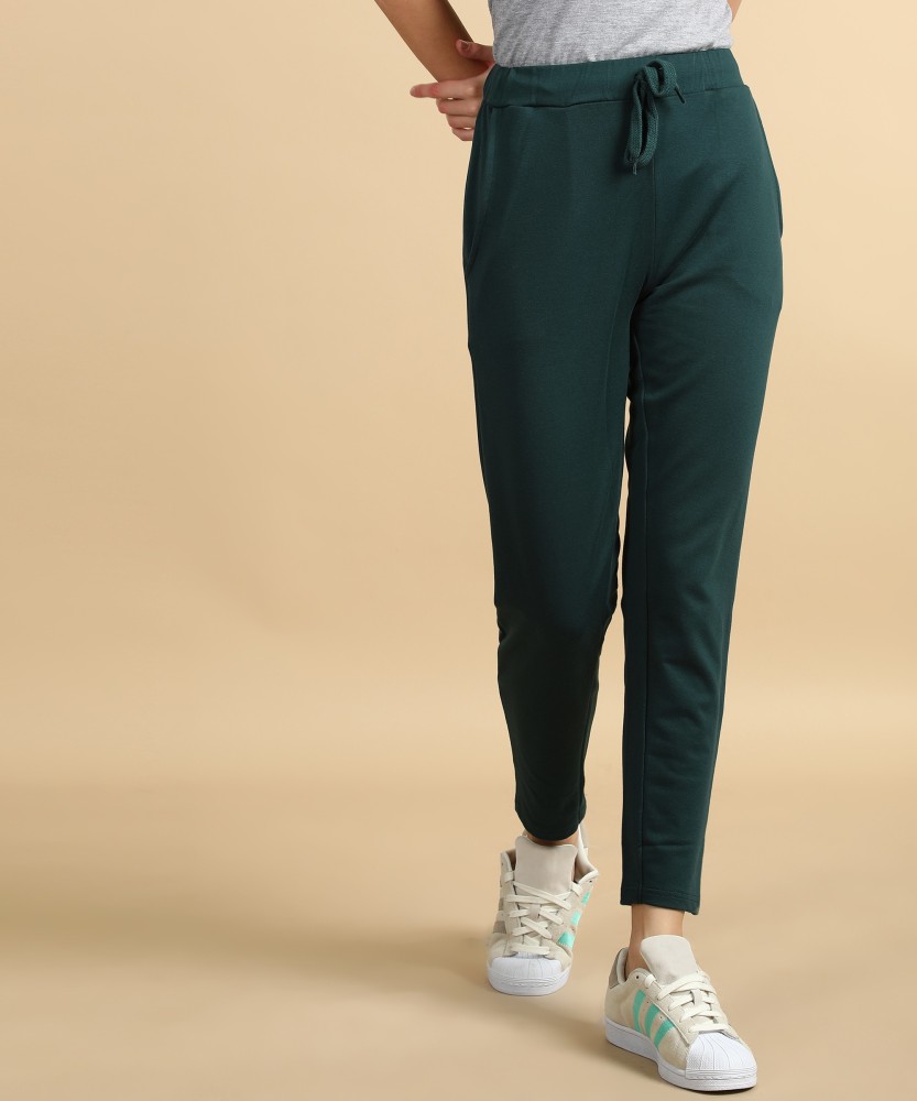 Buy Tokyo Talkies Black Relaxed Fit Track Pants for Women Online
