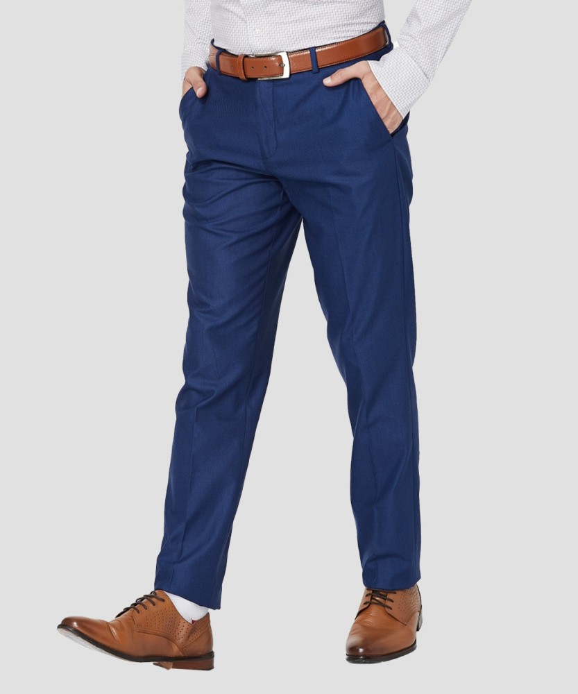 CODE by Lifestyle Slim Fit Men Blue Trousers  Buy CODE by Lifestyle Slim  Fit Men Blue Trousers Online at Best Prices in India  Flipkartcom