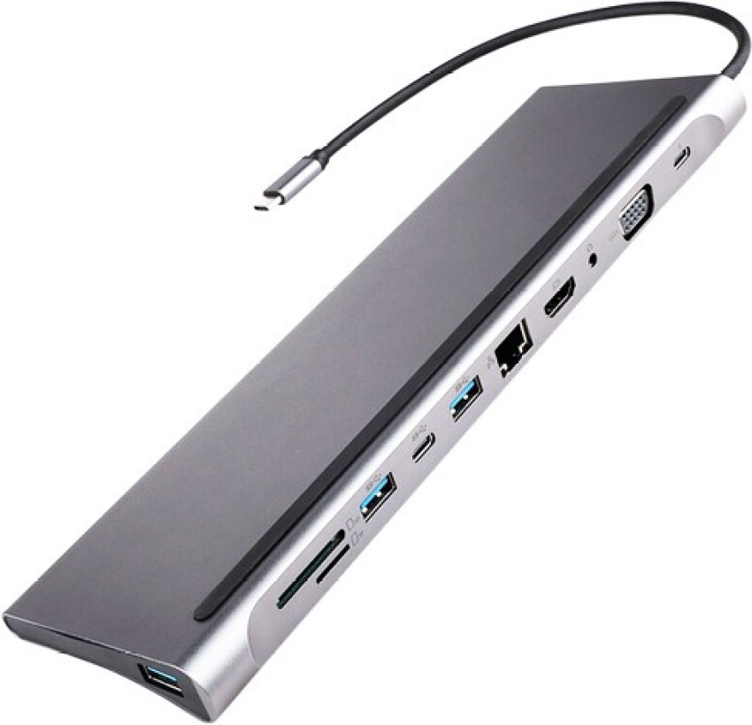 Adaptateur 11 En 1, Type-C Avec USB 3.0 Compatible 4K, Dock USB-C
