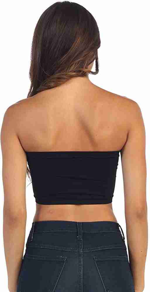 PLUMBURY NON PADDED STRAPLESS TUBE TOP BRA Women Bandeau/Tube Non Padded  Bra - Buy PLUMBURY NON PADDED STRAPLESS TUBE TOP BRA Women Bandeau/Tube Non  Padded Bra Online at Best Prices in India