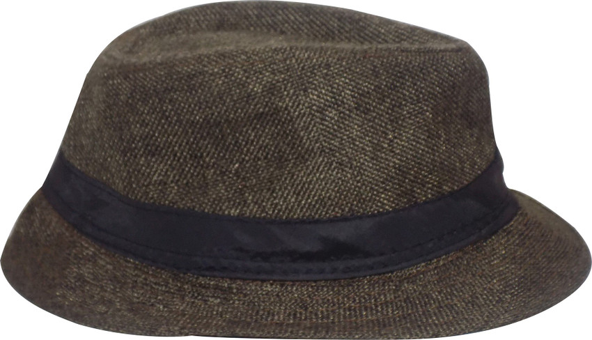 FULLY Causal Wear Sun Protection Round Shape Fedora Hat for Men