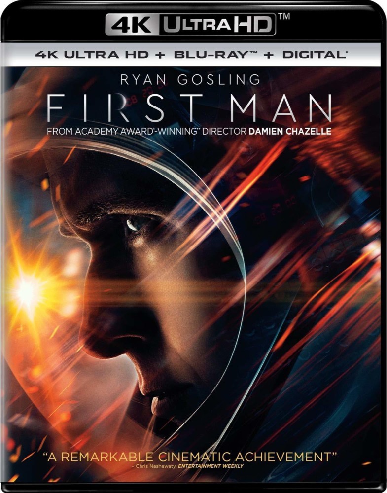 First Man 4K UHD Blu ray Digital Download 2 Disc Set