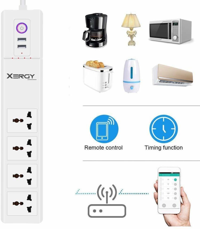 Smart Home Surge Protector: Wireless WIFI Smart Plug Power Strip with  Energy Monitoring & Remote Control - Works with Alexa & Google Home, No Hub  Requ