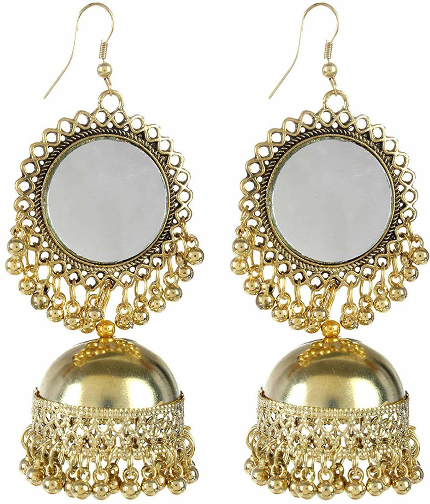 Mirror cheap earrings flipkart