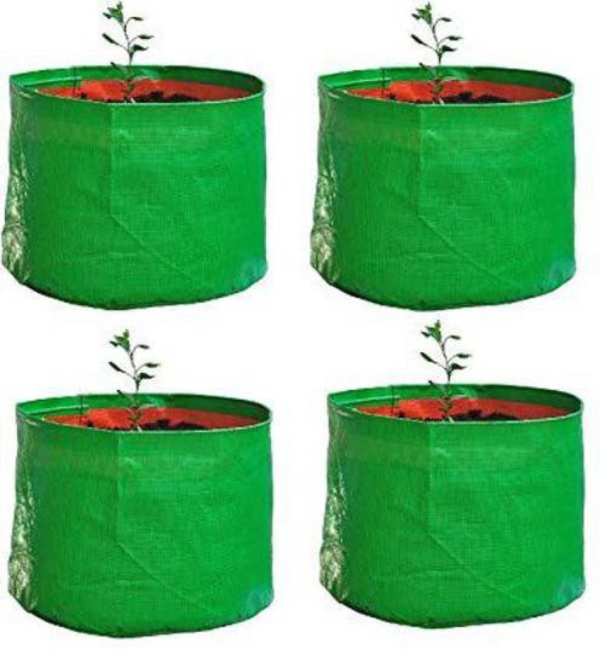 Green Rectangular Terrace Gardening HDPE Grow Bags