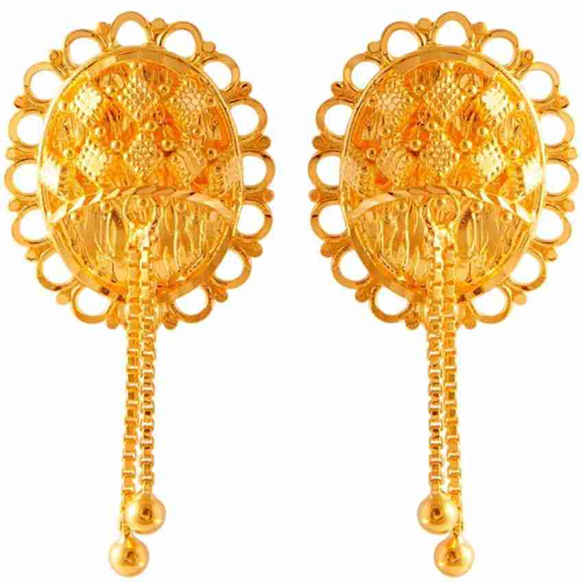 Gold earrings sale pc chandra