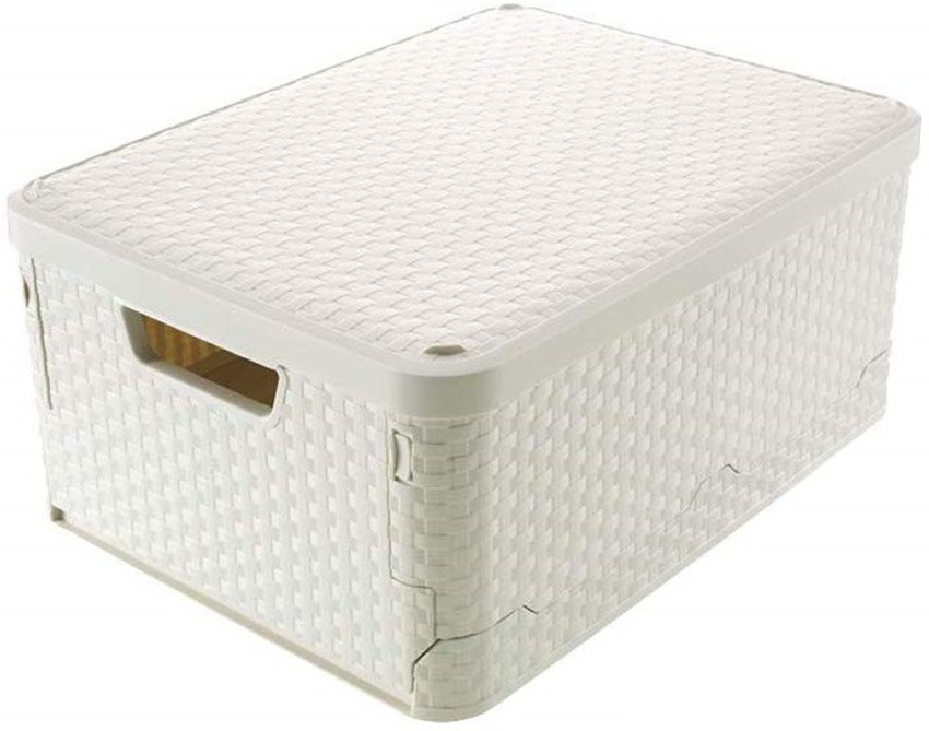 TALLIN Plastic Multi Function Folding Storage Basket Car Trunk