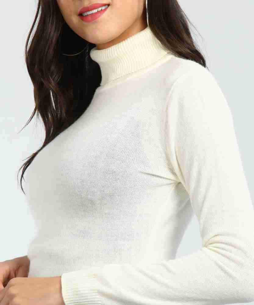 Buy Tokyo Talkies White Turtle Neck Sweater for Women Online at Rs.718 -  Ketch